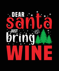 Christmas typography t-shirt design