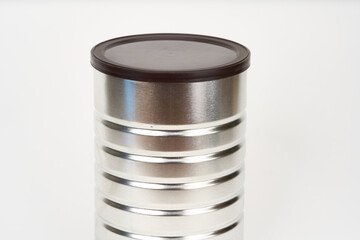 Coffee can isolated on white