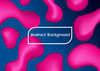 Creative minimal buble trendy gradient template for cover brochure, flyer, poster, banner web. Vector 3d illustration. Abstract 3d background. Liquid flowing colors.
