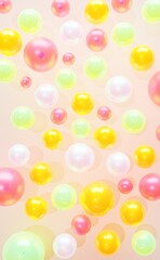 colored balls glowing