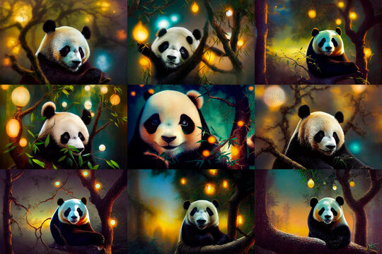 746 fotografias e imagens de Cartoon Pandas - Getty Images