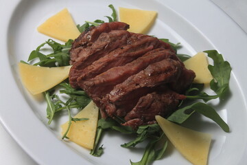 beef steak with vegetables