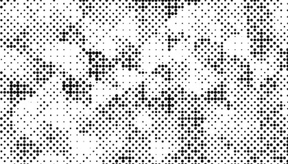 Halftone monochrome pattern with dots. Minimalism, vector. Background for posters, websites, business cards, postcards, interior design.