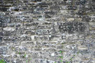 Vintage Old Brick Stone Wall, Background Texture
