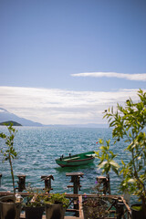 View on Ohrid Lake in Macedonia