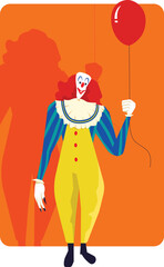Clown Halloween Character