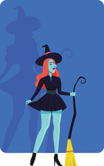 Witch Halloween Character
