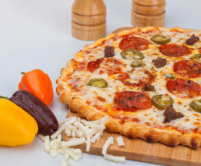 pizza with vegetables