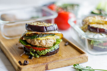 Whole30 Keto Pork Burger