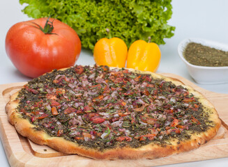 pizza with vegetables