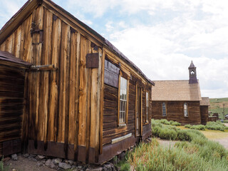 old abandoned church in Bodie, California 