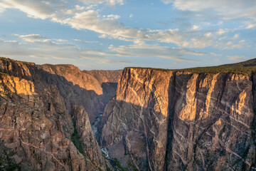 Black Canyon of the Gunnison National Park, Painted wall view