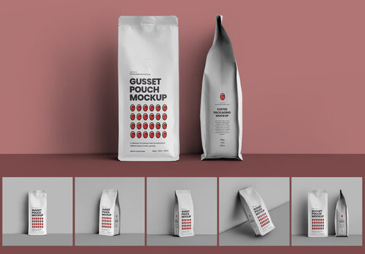 5 Pouch Bag Mockup, Stabilo Bag
