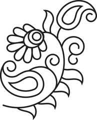 Abstract art botanical background vector. Luxury wallpaper design with leaf, flower, and tree packaging and prints.