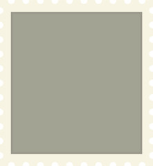 Blank postage stamps frame. Illustration