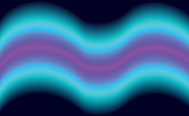 Blurred neon background on dark cover. Vector illustration concept