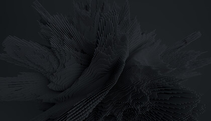 3d render of detailed shape. Dark futuristic background.  © Михаил Богданов