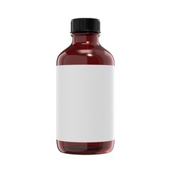 Medicine bottle mockup 3d render