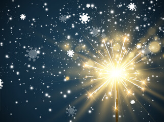 	
Vector illustration of sparklers on a transparent background.	
