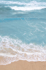 View of beautiful sea with waves, closeup
