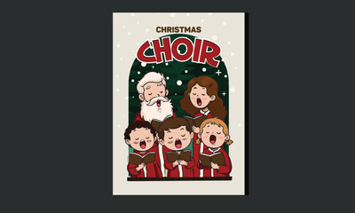 Christmas choir design 