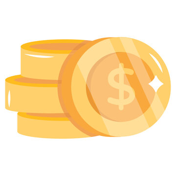 A customizable flat icon of wealth 