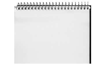 Notepad on the white background