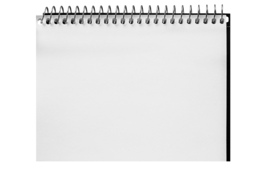 Notepad on the white background