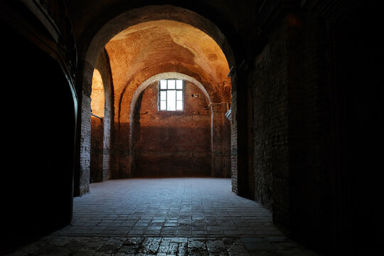 Interior of Hagia Irene, Hagia Eirene or Saint Irene, is an Eastern Orthodox church located in the outer courtyard of Topkapı Palace in Istanbul, Turkey
