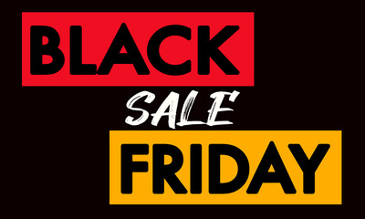 Black Friday Poster or banner red yellow icons concept.Vector illustration EPS10