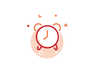 Alarm Clock Stroke Line Icon
