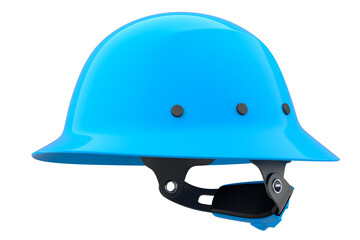 Blue safety helmet or hard cap isolated on white background