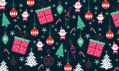 Christmas Patterns Images Free, Graphic art Xmas things  Vectors