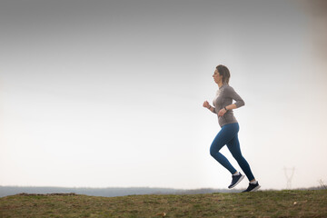 Running in the forest alone