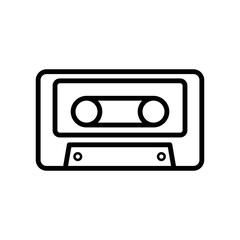 cassette tape icon design vector template