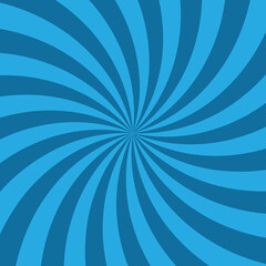 simple blue sunburst background with twisted rays