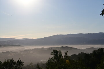 sunrise in the mountains
