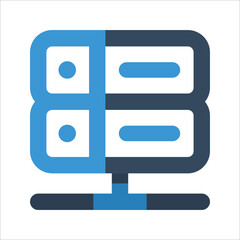 Illustration visual icon for server.