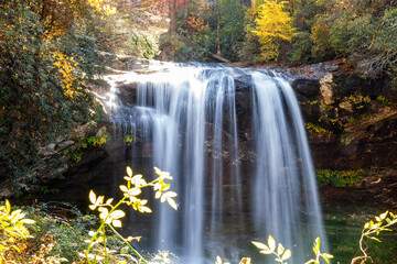 Fototapeta na wymiar Cullasaja Falls in Southwestern North Carolina