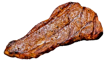 Foto auf Alu-Dibond Grilled Meat Isolated © bellakaweski