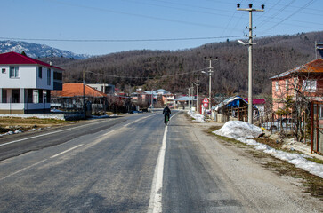 street in the village