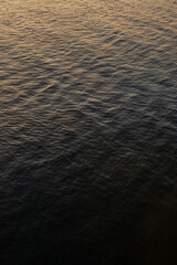 Water texture at sunset