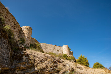 Fototapeta na wymiar Ruins of Catalañazor castle in Soria, Spain.