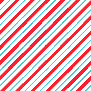 Christmas seamless pattern. Geometric textile print with candy cane stripes ornament. New year wrapping texture. Holiday festive abstract background. Vector illustration.