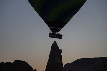 Fototapeta na wymiar hot air balloon in Cappadocia 2022