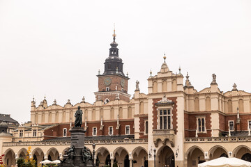 Naklejka na ściany i meble market square in krakow poland