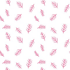 Floral seamless flower and leaves pattern for wrapping paper and fabrics and kids clothes print and accessories