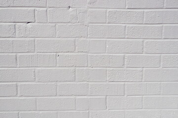 Naklejka premium Light Gray Painted Brick Wall as Background