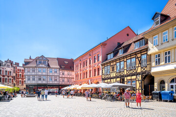 Marktplatz, Quedlinburg, Harz, Deutschland 