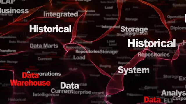 DATA WAREHOUSE Keywords Animation, Background, Loop, 4k
